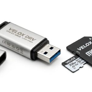 3-in-1 USB 128GB + 256GB MicroSD