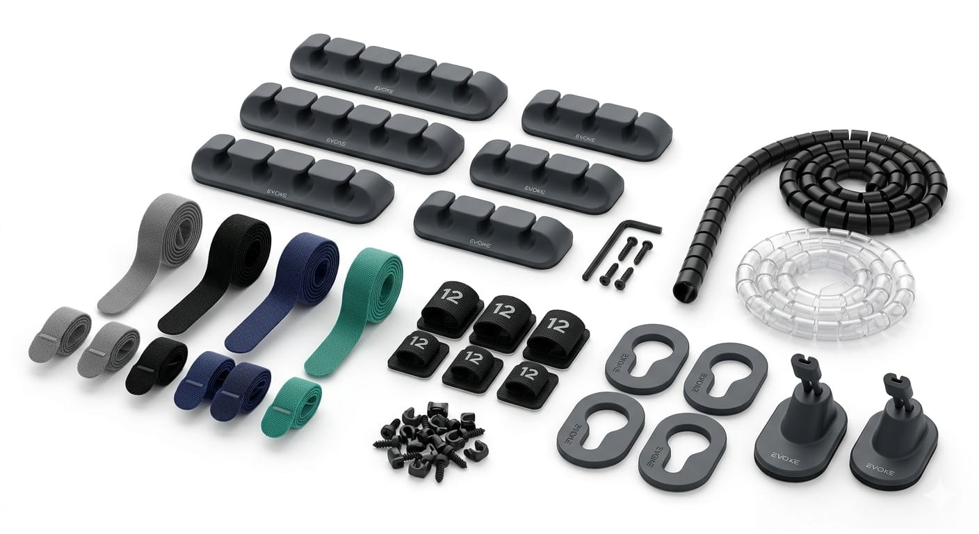 192 PCS Cable Organizer Kit
