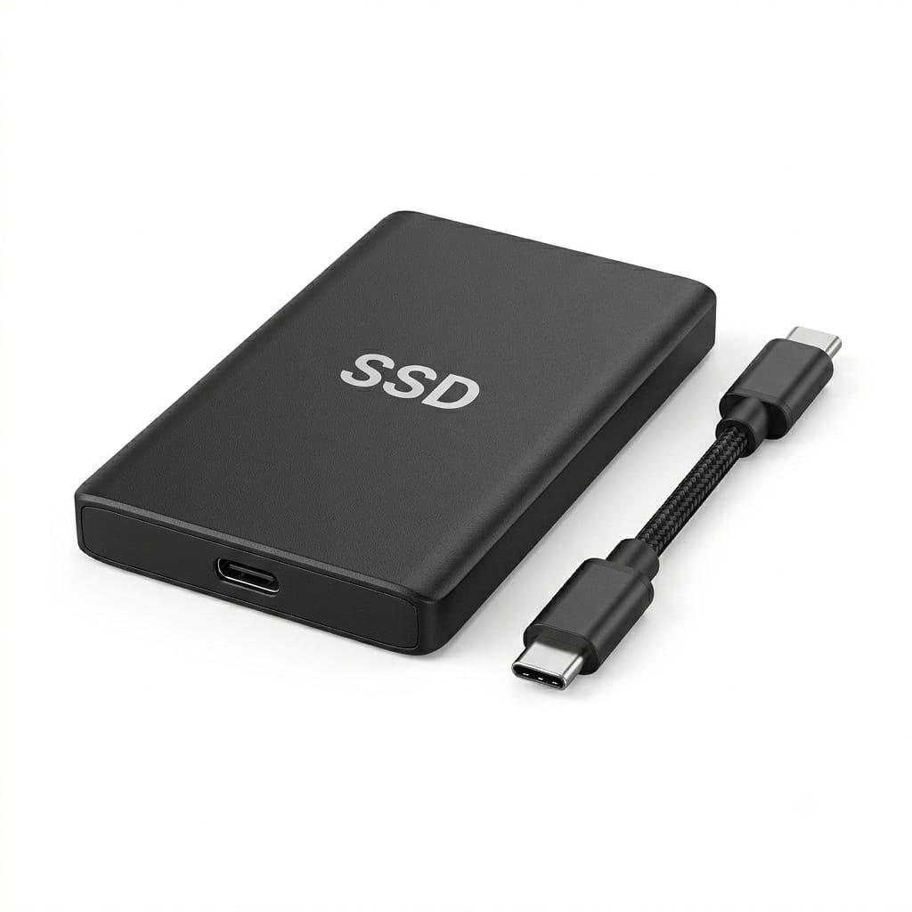 Portable SSD 500GB External Solid State Drive - USB-C 3.2 Gen 2, 540MB/s, For PC, Mac, PS5, Android